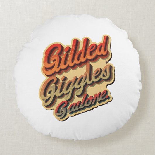 ピロー&ポーフ ラウンドクッション (正面)