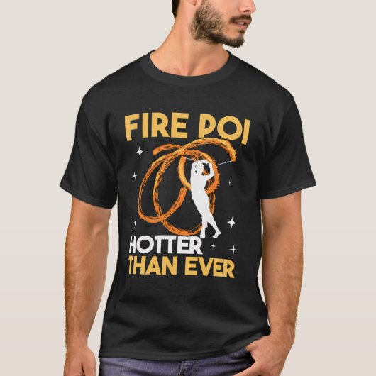 ピロ・ダンサーが機転を利かせるより火の点が熱い Tシャツ (正面)