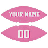 ピンかわいらしクとホワイトのカスタム アメリカンフットボール (パネル)