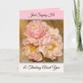 ピンかわいらしク·ピニ考えるーズ·ジャスト カード (正面)