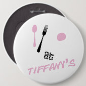 ピンで止められる朝食 缶バッジ (正面&裏面)