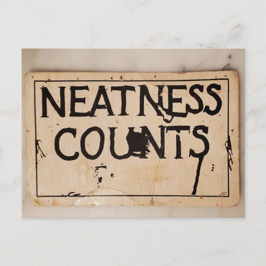 ピンとして整った シーズンポストカード (正面)