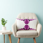 ピンのアールデコパターン ランバークッション (椅子)