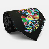 ピンの頭のHellraiserの共感覚の絵画のタイ ネクタイ (ロール)