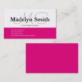 ピンはっきりしたクイニシャル-名刺 名刺 (正面/裏面)