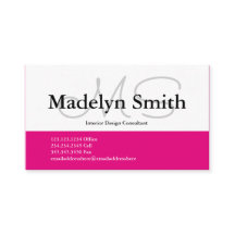 ピンはっきりしたクイニシャル-名刺