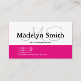 ピンはっきりしたクイニシャル-名刺 名刺