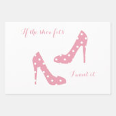 ピンもしクの靴 ラッピングペーパーシート (正面3)