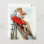 ピンを上にスイング ポストカード (正面/裏面)