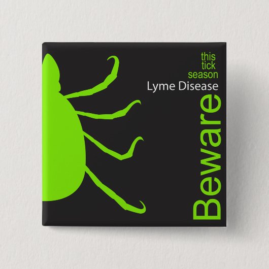 ピンを用心して下さい 缶バッジ (正面)