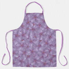 ピンアイウッズゼラニウムシームレスパターン エプロン