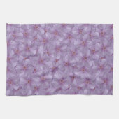 ピンアイウッズゼラニウムシームレスパターン キッチンタオル (横)