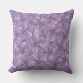 ピンアイウッズゼラニウムシームレスパターン クッション