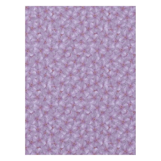 ピンアイウッズゼラニウムシームレスパターン テーブルクロス (正面)