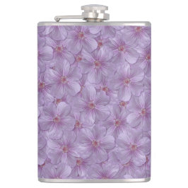 ピンアイウッズゼラニウムシームレスパターン フラスク