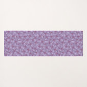 ピンアイウッズゼラニウムシームレスパターン ヨガマット (裏面(横))