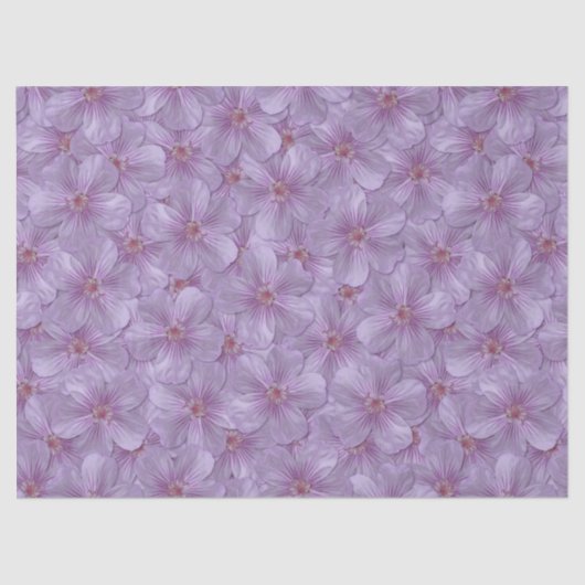 ピンアイウッズゼラニウムシームレスパターン 薄葉紙 (正面)