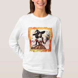 ピンアップウィッチハロウィーン Tシャツ