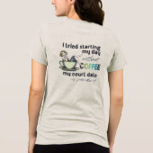 ピンアップガールコーヒー中毒者 トライブレンドＴシャツ (裏面)