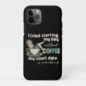ピンアップガールコーヒー中毒者 Case-Mate iPhoneケース (裏面)