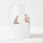 ピンアップガールズギフトコーヒーマグ フロストグラスビールジョッキ (正面左)