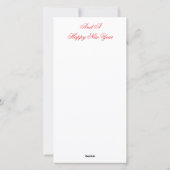 ピンアップガール付きクリスマスフラットカード シーズンカード (裏面)