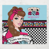 ピンアップガール市松模様に、およびLeopard ビールラベル (シングルラベル)