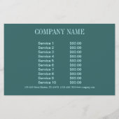 ピンアップガール美容師ヘアメイクアップアーティスト チラシ (裏面)