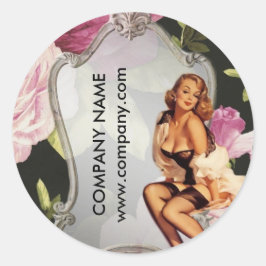 ピンアップガール美容師ヘアメイクアップアーティスト ラウンドシール