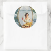 ピンアップガール美容師ヘアメイクアップアーティスト ラウンドシール (バッグ)