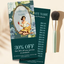 ピンアップガール美容師ヘアメイクアップアーティスト ラックカード