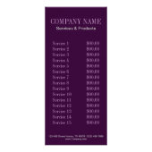 ピンアップガール美容師ヘアメイクアップアーティスト ラックカード (裏面)