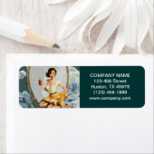 ピンアップガール美容師ヘアメイクアップアーティスト ラベル (インサイチュ)