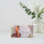 ピンアップガール美容師ヘアメイクアップアーティスト 名刺 (スタンド正面)