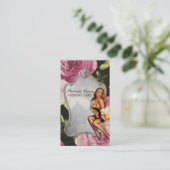 ピンアップガール美容師ヘアメイクアップアーティスト 名刺 (スタンド正面)