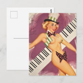 ピンアップガール葉書 ポストカード (正面/裏面)