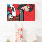 ピンアップガール、ロックア・ビリーパーティー 横断幕 (インサイチュ)