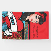 ピンアップガール、ロックア・ビリーパーティー 横断幕 (横)