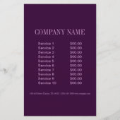 ピンアップガール 美容師 ヘアメイクアーティスト チラシ (裏面)