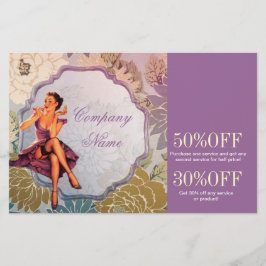 ピンアップガール 美容師 ヘアメイクアーティスト チラシ