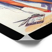 ピンアップサーフィンガールヴィンテージポスター ポスター (角)