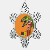 ピンアップナビデニャジュラシカ スノーフレークピューターオーナメント (右)