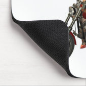 ピンアップバイクもしくは自転車に乗る人 マウスパッド (コーナー)