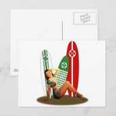 ピンアップバスクフランス ポストカード (正面/裏面)