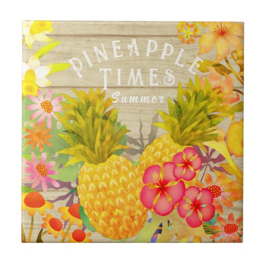 ピンアップルパイン タイル (正面)