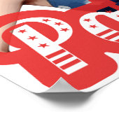 ピンアップヴィンテージレトロアメリカンパトリオットガールかわいらし ポスター (角)