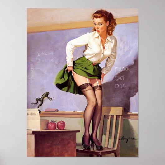 ピンアップ先生用カエル ポスター (正面)