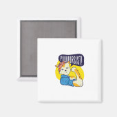 ピンアップ猫 マグネット (正面/裏面)