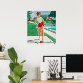 ピンアップ遊のシャフレボアアート ポスター (ホームオフィス)