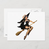 ピンアップ魔女 ポストカード (正面/裏面)